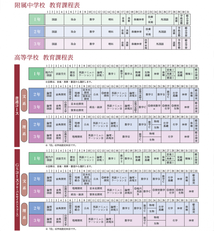 中学・高校教育課程（図）